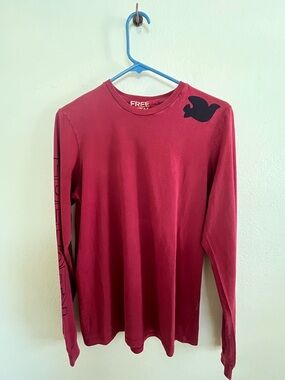 Free City LetsGo Vintage Long Sleeve Dove Logo Neighborhood T-Shirt Redlight  M